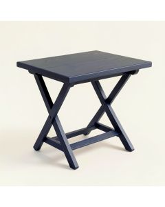 Aspen Crossing Compact Balcony Table - Navy (synthetic illustration; no displayed measurements)