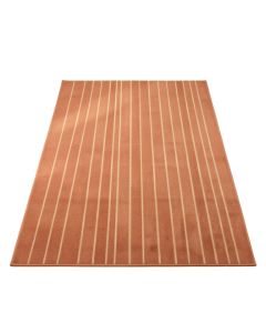 Fern Branch Rectangular Area Rug - Terracotta (synthetic illustration; no displayed measurements)