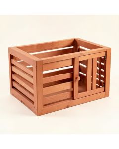 Fern Brook Empty Furniture-Style Pet Crate - Terracotta (synthetic illustration; no displayed measurements)