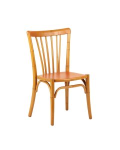 Slate Bend Dining Chair - Terracotta (synthetic illustration; no displayed measurements)