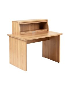 Solid Wood Computer Desk With Hutch