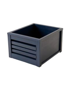 Juniper Bluff Empty Furniture-Style Litter Enclosure - Navy (synthetic illustration; no displayed measurements)