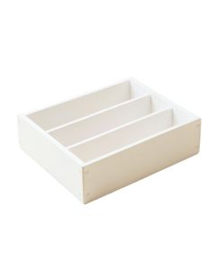 Rowan Arc Empty Pantry Drawer Organizer Insert - White