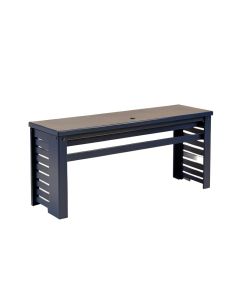 Vale Branch Narrow Outdoor Storage Bench - Navy