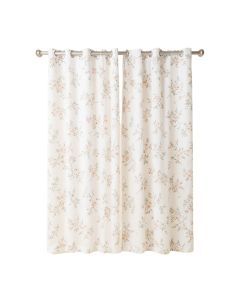 Skrolan Floral Semi-Sheer Grommet Single Curtain Panel (synthetic illustration; no displayed measurements)