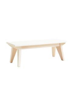 Oak Crest Indoor Bench - White (synthetic illustration; no displayed measurements)