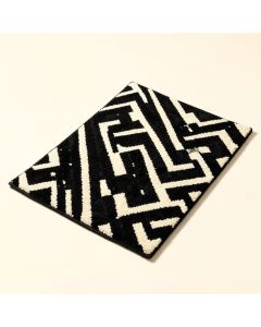 Giunta Chevron Wool Black/Ivory Area Rug (synthetic illustration; no displayed measurements)