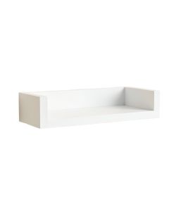 Aspen Brook Wall-Mounted Shelf - White (synthetic illustration; no displayed measurements)