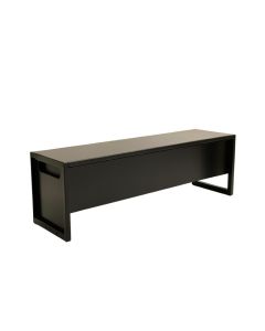 Spruce Canyon Narrow Outdoor Storage Bench - Black (synthetic illustration; no displayed measurements)
