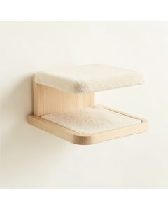 Bay Crossing Wall-Mounted Cat Perch - Ivory (synthetic illustration; no displayed measurements)