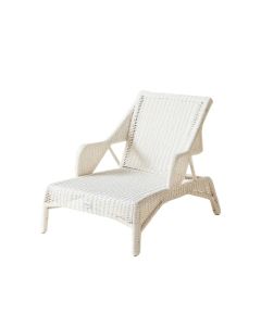 River Arc Outdoor Lounge Chair - White (synthetic illustration; no displayed measurements)