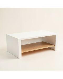 Stone Edge Coffee Table - White (synthetic illustration; no displayed measurements)