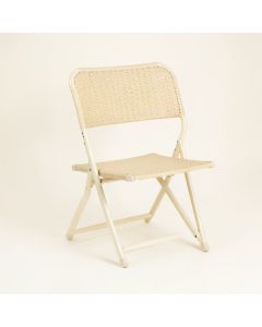 Glen Bend Folding Outdoor Chair - Ivory (synthetic illustration; no displayed measurements)