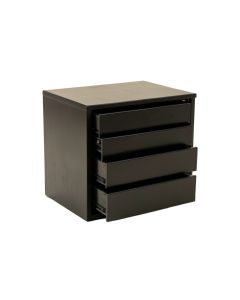 Hill Dale Small-Parts Storage Drawer Cabinet - Black