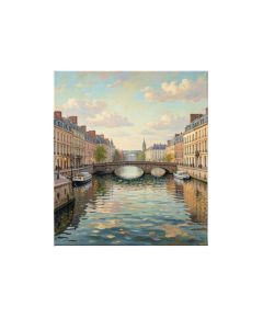 The Banks Of The Seine At Argenteuil By Claude Monet- Wrapped Canvas Textual Art Print
