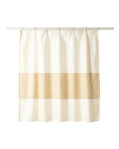 Wren Bend Shower Curtain Hanging Flat From A Plain Rod - Cream (synthetic illustration; no displayed measurements)