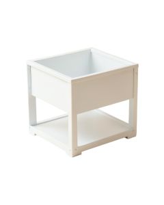 Heath Bluff Empty Raised Planter - White