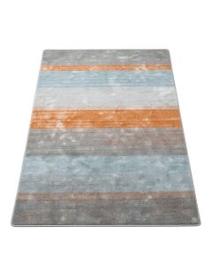 Gutierez Oriental Gray/Light Blue/Orange Area Rug (synthetic illustration; no displayed measurements)