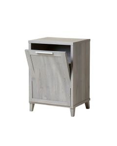 Flint Bluff Freestanding Pull-Out Hamper Cabinet - Gray (synthetic illustration; no displayed measurements)
