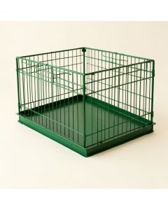 Alder Brook Empty Furniture-Style Pet Crate - Green (synthetic illustration; no displayed measurements)