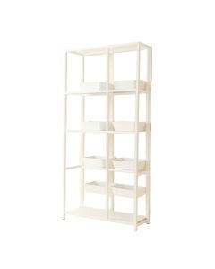Slate Arc Empty Vertical Garden Frame - White