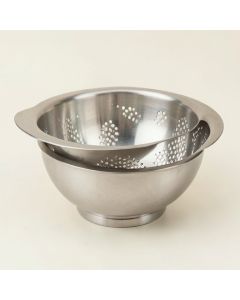Basic Essentials 2 Piece Stainless Steel Colander Set (synthetic illustration; no displayed measurements)
