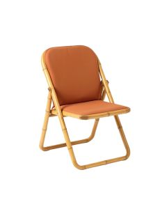 Pine Arc Folding Outdoor Chair - Terracotta (synthetic illustration; no displayed measurements)
