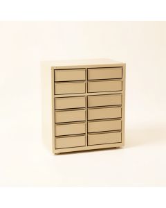 Ridge Brook Small-Parts Storage Drawer Cabinet - Beige (synthetic illustration; no displayed measurements)