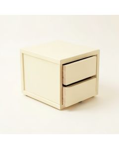 Moss Dale Small-Parts Storage Drawer Cabinet - Cream (synthetic illustration; no displayed measurements)