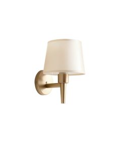 Dune Crossing Wall Sconce Mounted On A Plain Wall - Beige