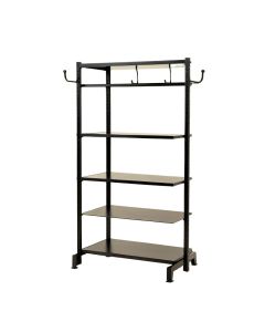 33 '' W With 4 Shelves And 2 Hanging Rods Garment Rack