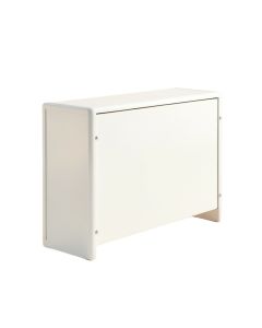 Willow Brook Narrow Outdoor Storage Bench - White (synthetic illustration; no displayed measurements)