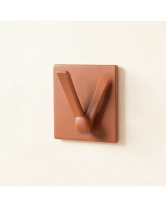 Hazel Crossing Wall-Mounted Robe Hook - Terracotta (synthetic illustration; no displayed measurements)