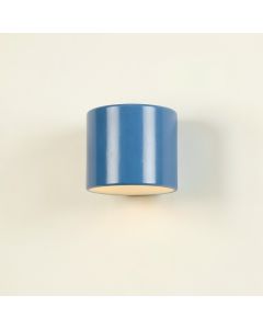 Pine Bluff Wall Sconce Mounted On A Plain Wall - Blue (synthetic illustration; no displayed measurements)