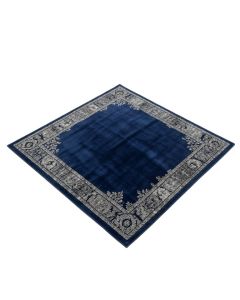 Mod Dino Floor Hand-Tufted Cotton Navy Blue/Gray Area Rug (synthetic illustration; no displayed measurements)