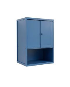 Alder Branch Wall-Mounted Laundry Cabinet - Blue (synthetic illustration; no displayed measurements)
