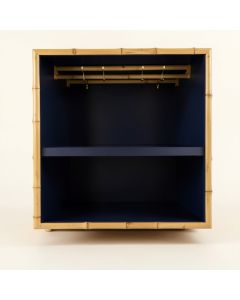 Aspen Bluff Empty Mug-Storage Cabinet Insert - Navy (synthetic illustration; no displayed measurements)
