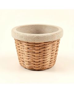 Giesen Basket Cast Stone Small Pot Planter (synthetic illustration; no displayed measurements)