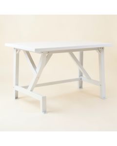 Aspen Bridge Empty Workshop Workbench - White (synthetic illustration; no displayed measurements)