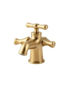 Purist Widespread Bathroom Sink Faucet With Low Cross Handles And Low Spout (synthetic illustration; no displayed measurements)