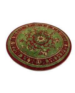 Hartland Abc Barnyard Power Loomed Green/Red Area Rug (synthetic illustration; no displayed measurements)