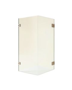 Pirouette Frameless 0.375 '' Clear Glass Shower Door In , 36 ''