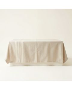 River Crossing Flat Bed Sheet - Beige (synthetic illustration; no displayed measurements)