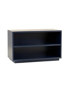 Cove Bluff Low Bookcase - Navy (synthetic illustration; no displayed measurements)