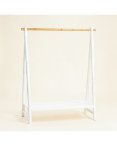 Moss Bluff Empty Garment Rack - White (synthetic illustration; no displayed measurements)