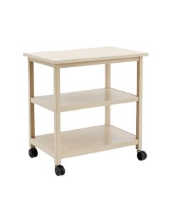 Hazel Dale Empty Rolling Workshop Cart - Beige