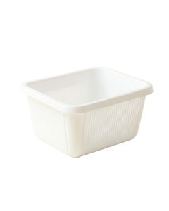 Harbor Brook Empty Storage Basket - White