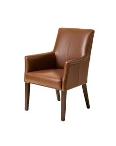 Forlanini Genuine Leather Upholstered Dining Chair