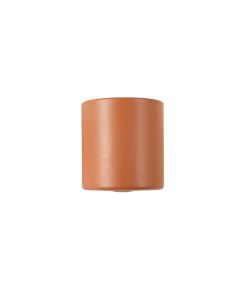Summit Crest Wall Sconce Mounted On A Plain Wall - Terracotta