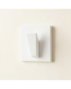Olive Crossing Wall-Mounted Robe Hook - White (synthetic illustration; no displayed measurements)